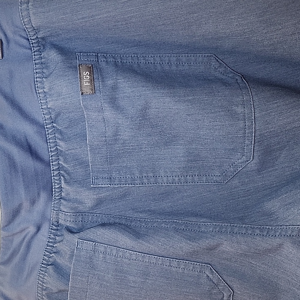Figs Womens Tall Technical Collection Chambry Blue Straight Legged Pants Size S - Picture 5 of 16